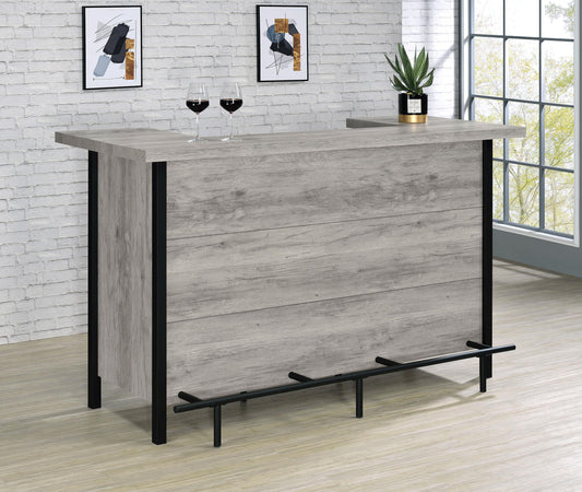 Norcrest Home Bar in White High Gloss - Coaster Furniture
