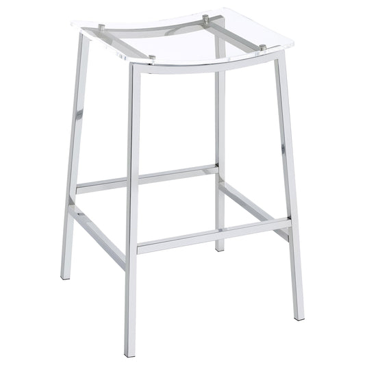 Araceli Bar Stool in White - Coaster Furniture