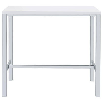 Natividad 5-Piece Bar Set in White High Gloss - Coaster Furniture