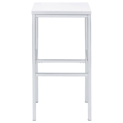 Natividad 5-Piece Bar Set in White High Gloss - Coaster Furniture