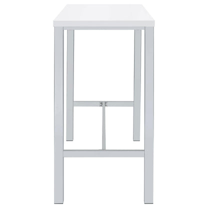 Natividad 5-Piece Bar Set in White High Gloss - Coaster Furniture