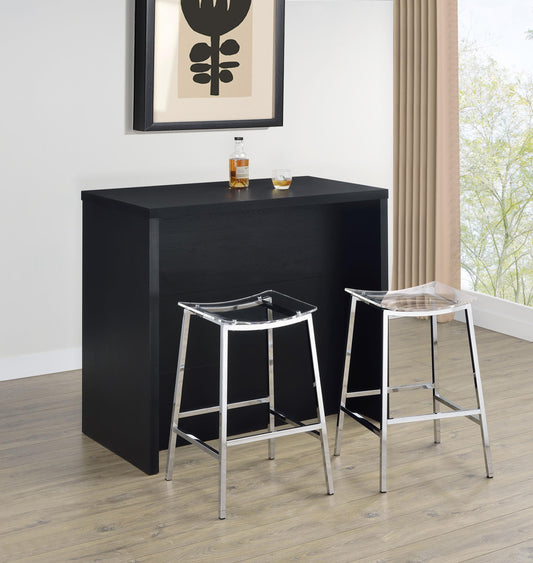 Topanga Home Bar in Black - Coaster Furniture