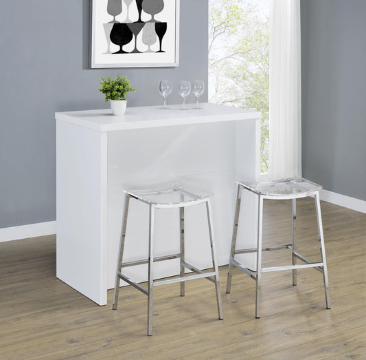 Topanga Home Bar in Black - Coaster Furniture