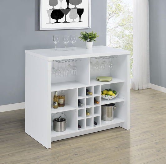 Topanga Home Bar in Black - Coaster Furniture