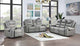 9507 Two-Tone Light Grey Living Room Set