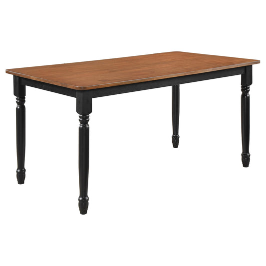 Hollyoak Dining Table in Walnut - Coaster Furniture