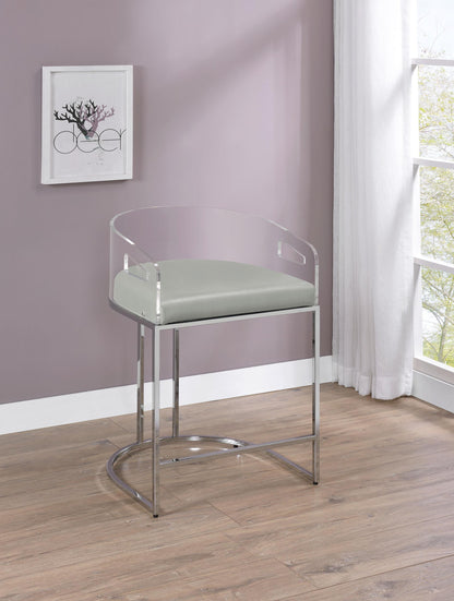 Thermosolis Counter Stool in Grey - Coaster Furniture