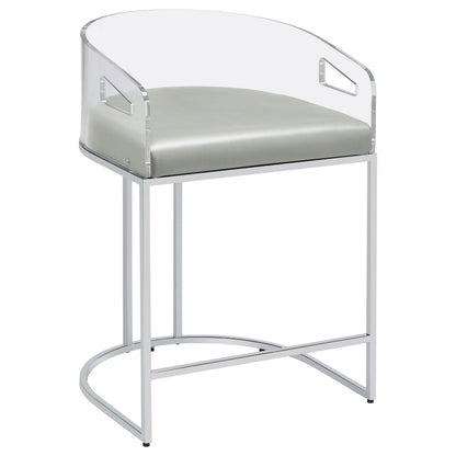 Thermosolis Counter Stool in Grey - Coaster Furniture