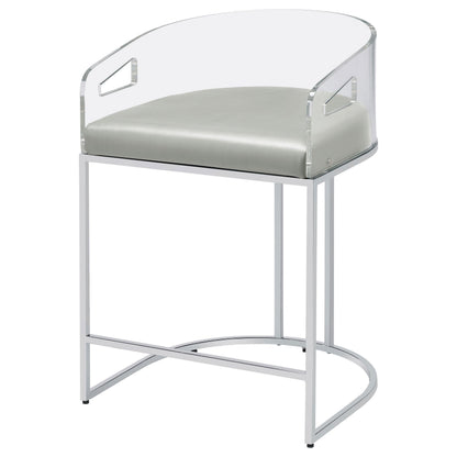 Thermosolis Counter Stool in Grey - Coaster Furniture
