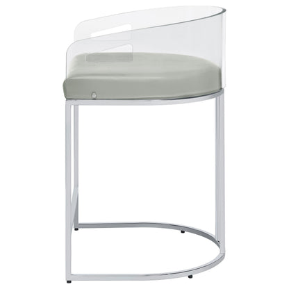 Thermosolis Counter Stool in Grey - Coaster Furniture