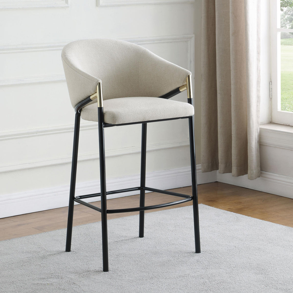 Chadwick Bar Chair in Beige - Coaster Furniture