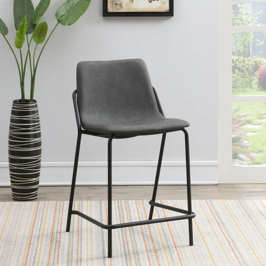 Earnest Counter Chair in Grey - Coaster Furniture