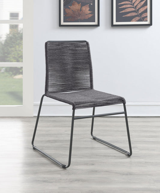 Kella Side Chair in White Marble - Coaster Furniture