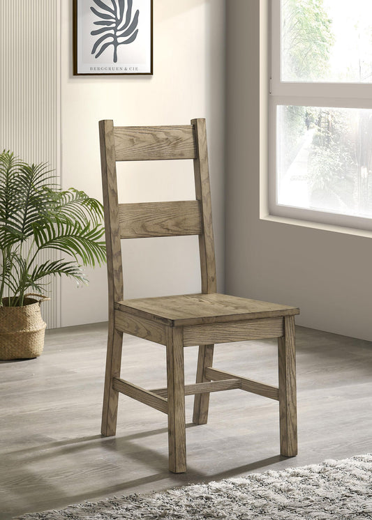 Cardova Side Chair in Vineyard Oak - Coaster Furniture