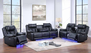 9650 Black Power Seat and Power Living Room Set