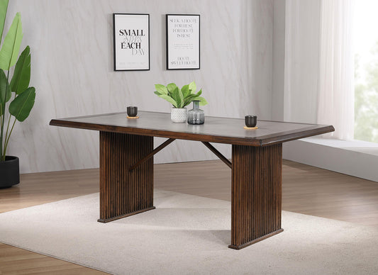 Sherwood Dining Table in Brown - Coaster Furniture