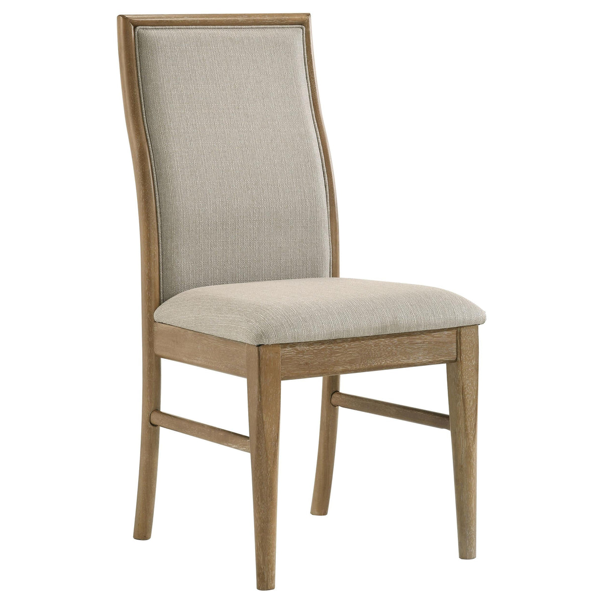 Adina Side Chair in Barley / Distressed Light Brown - Coaster Furniture
