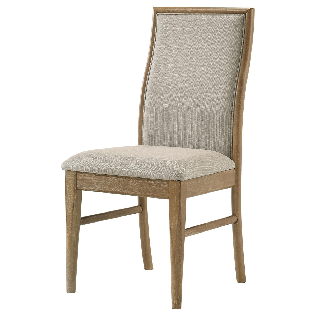 Adina Side Chair in Barley / Distressed Light Brown - Coaster Furniture