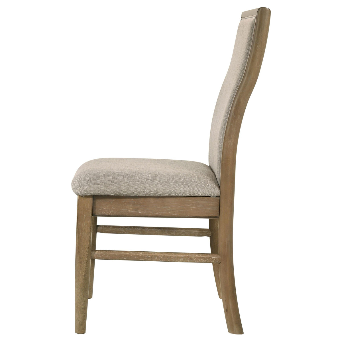 Adina Side Chair in Barley / Distressed Light Brown - Coaster Furniture