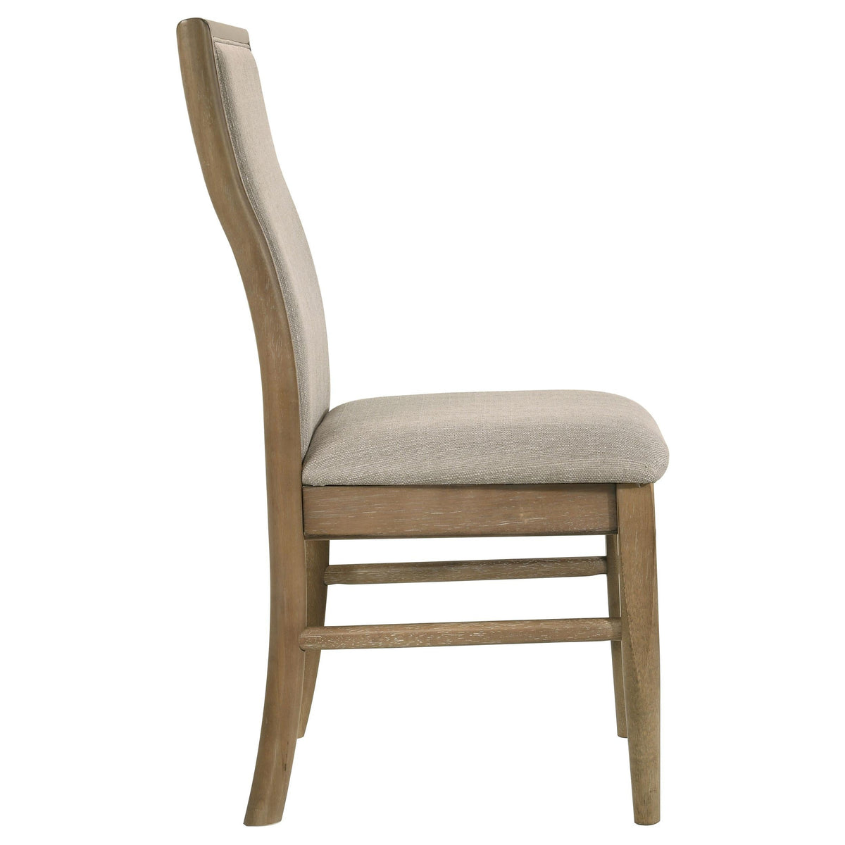 Adina Side Chair in Barley / Distressed Light Brown - Coaster Furniture
