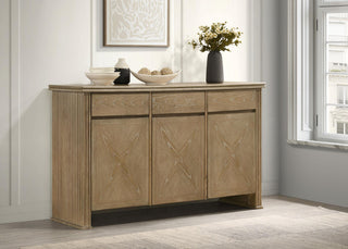 Adina Sideboard in Barley / Distressed Light Brown - Coaster Furniture