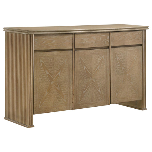 Adina Sideboard in Barley / Distressed Light Brown - Coaster Furniture