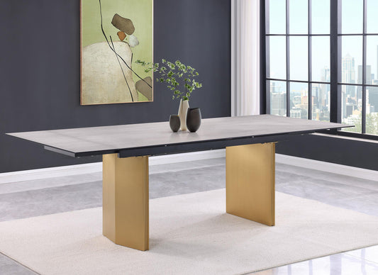 Vesa Dining Table in Beige - Coaster Furniture