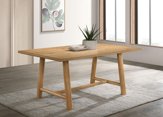 Duncan Dining Table in Washed Oak - Coaster Furniture