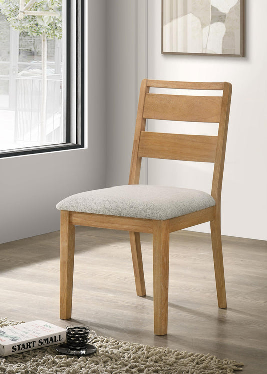 Duncan Side Chair in Washed Oak - Coaster Furniture