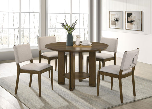 Ottowa Dining Table 5-Piece Set in Brown - Coaster Furniture