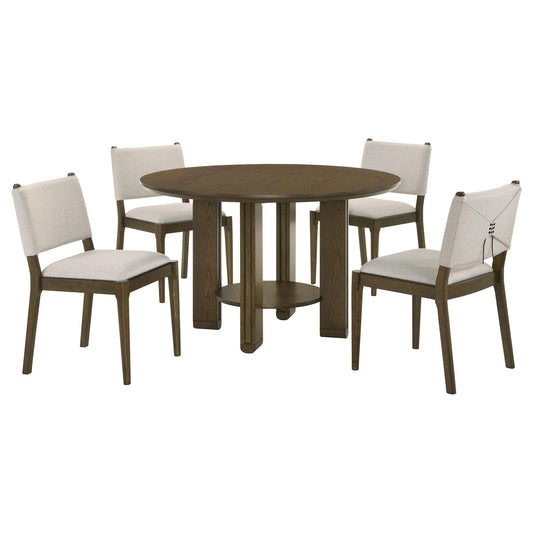 Ottowa Dining Table 5-Piece Set in Brown - Coaster Furniture