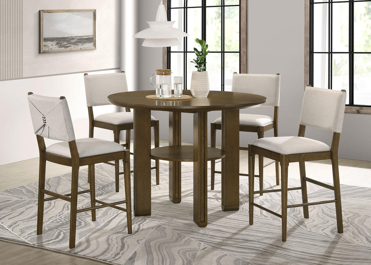 Ottowa Counter Height Dining Set in Brown - Coaster Furniture