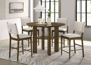 Ottowa Counter Height Dining Set in Brown - Coaster Furniture