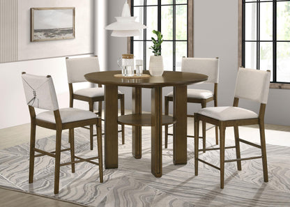 Ottowa Counter Height Dining Set in Brown - Coaster Furniture