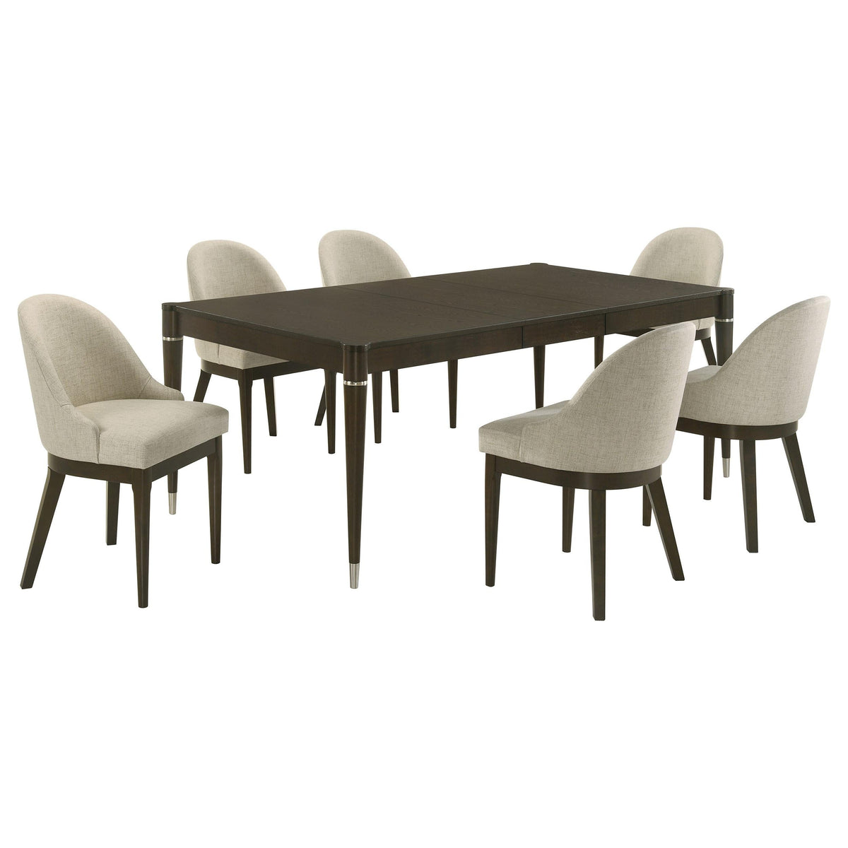 Reseda Dining Set in Beige / Ash Brown - Coaster Furniture