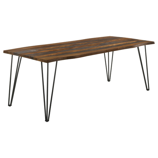 Neve Dining Table in Grey Sheesham - Coaster Furniture