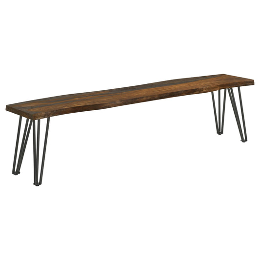 Neve Bench in Grey Sheesham - Coaster Furniture
