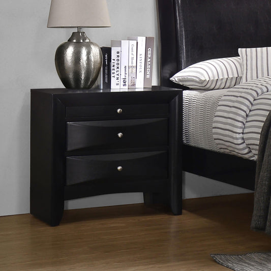 Briana Nightstand in Black - Coaster Furniture