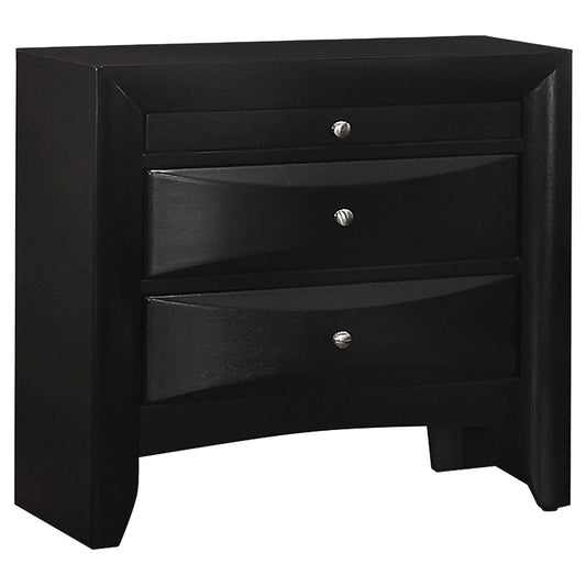 Briana Nightstand in Black - Coaster Furniture