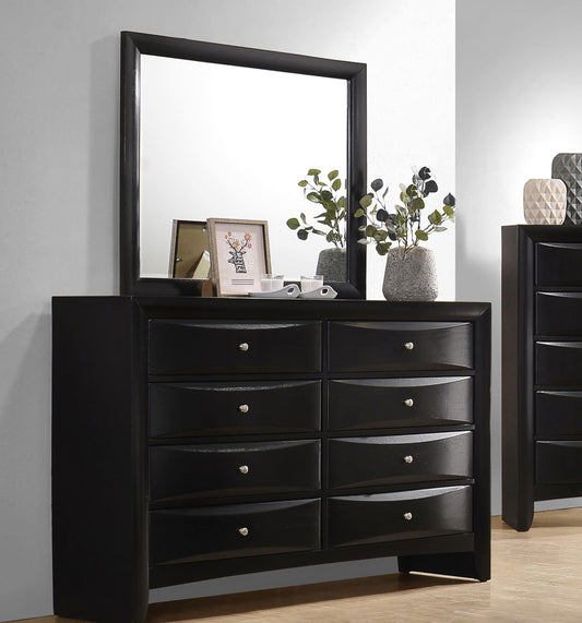 Briana Dresser With Mirror in Black - Coaster Furniture