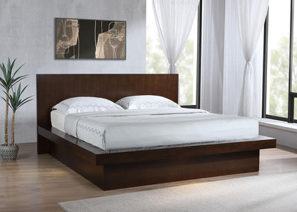 Jessica E King Bed in Cappuccino - Coaster Furniture