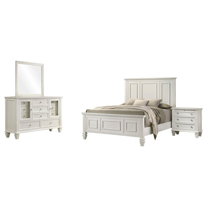Sandy Beach E King 4-Piece Set in Cream White - Coaster Furniture