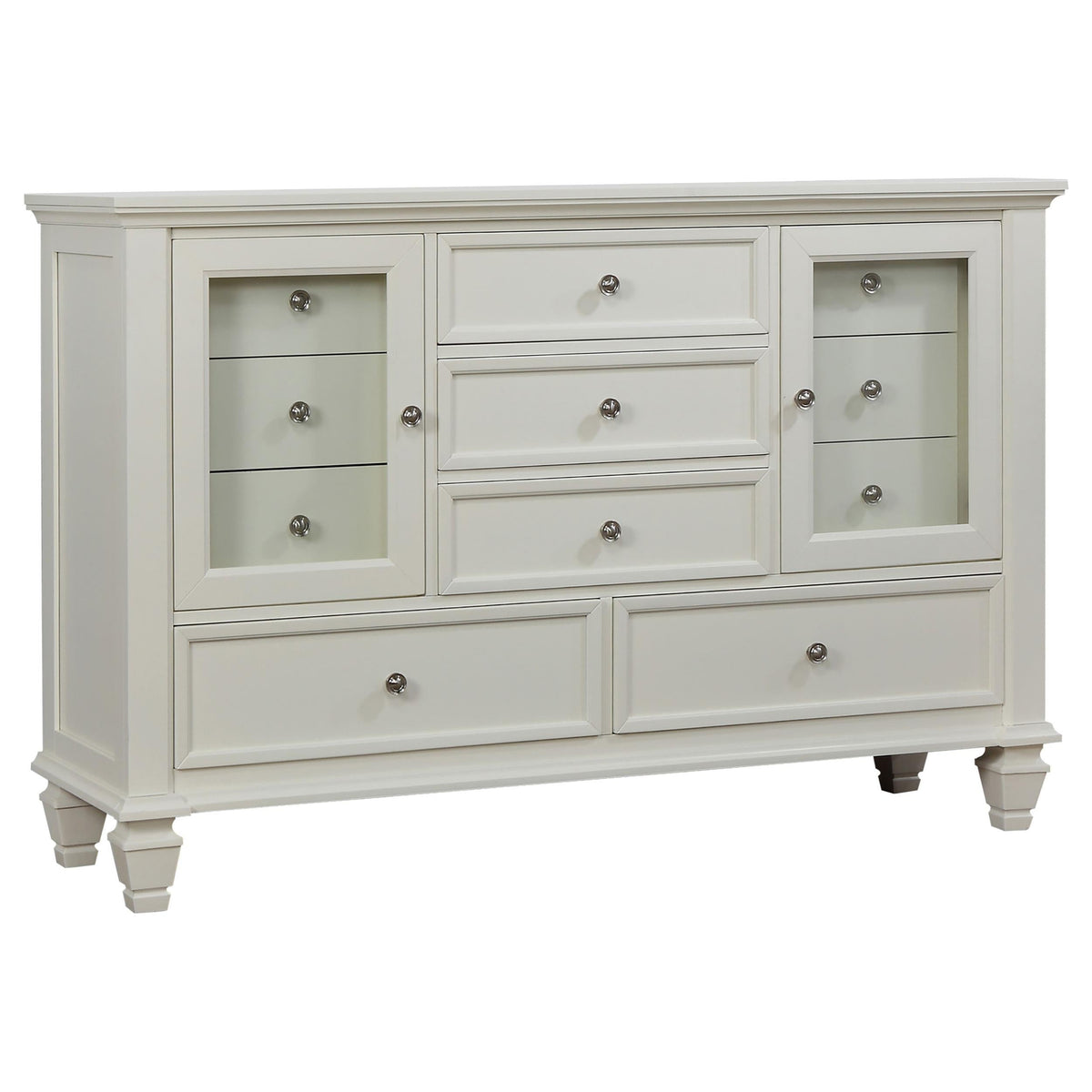 Sandy Beach E King 4-Piece Set in Cream White - Coaster Furniture