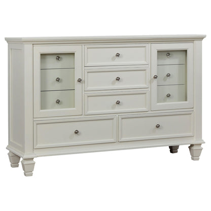 Sandy Beach E King 4-Piece Set in Cream White - Coaster Furniture
