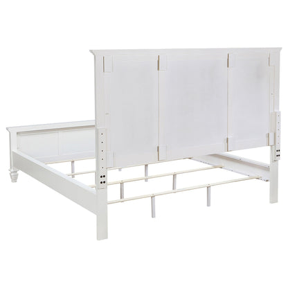 Sandy Beach C King Bed 5-Piece Set in Cream White - Coaster Furniture