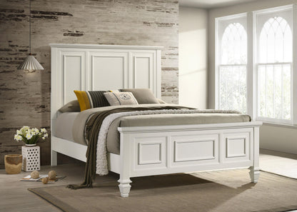 Sandy Beach Queen Bed in Cream White - Coaster Furniture