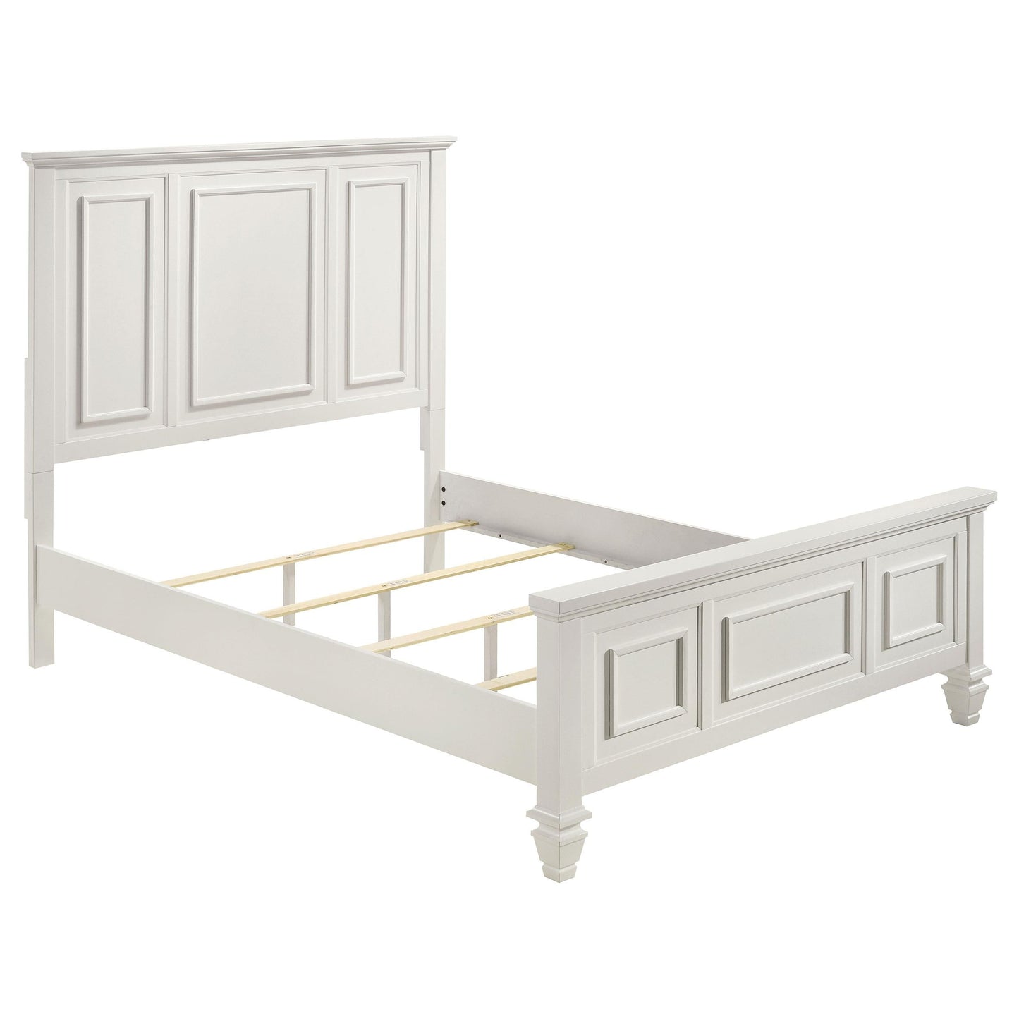 Sandy Beach Queen Bed in Cream White - Coaster Furniture