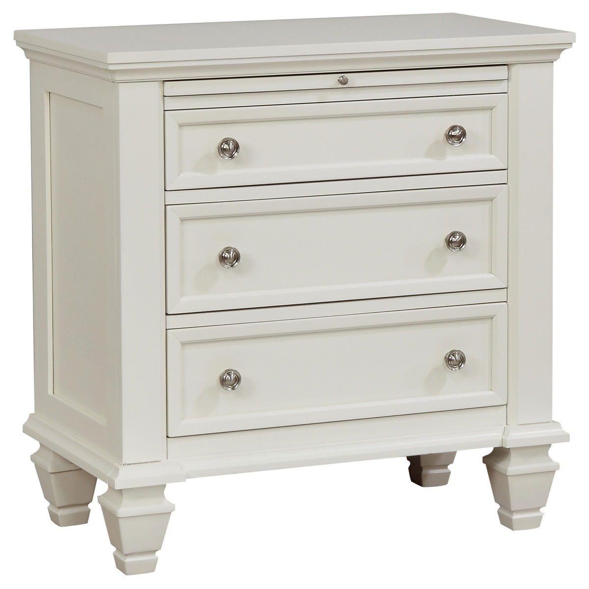 Sandy Beach Nightstand in Cream White - Coaster Furniture