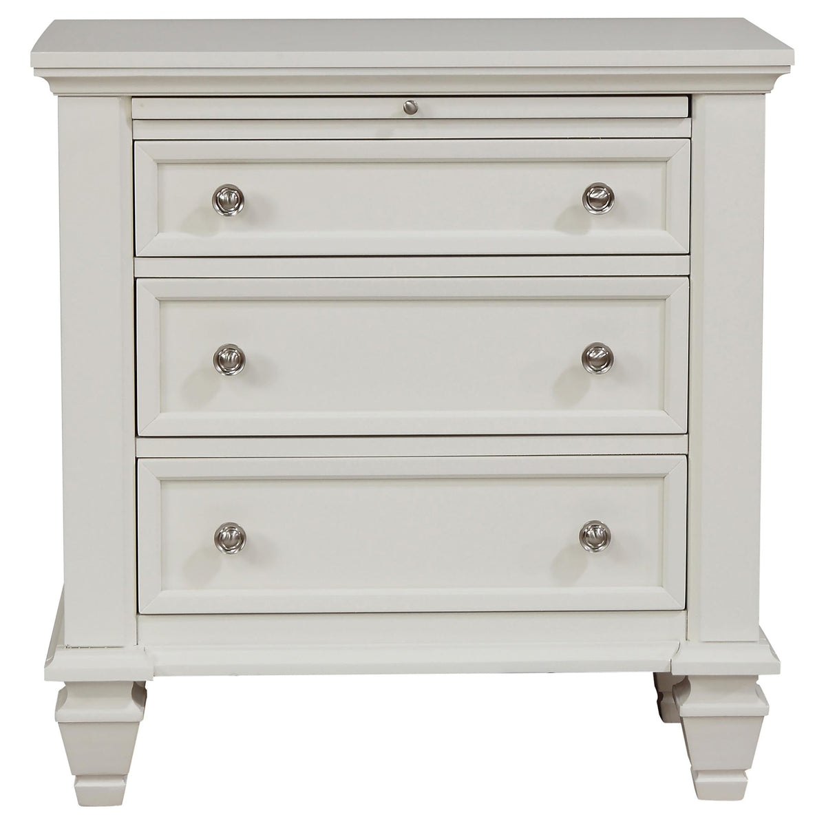 Sandy Beach Nightstand in Cream White - Coaster Furniture