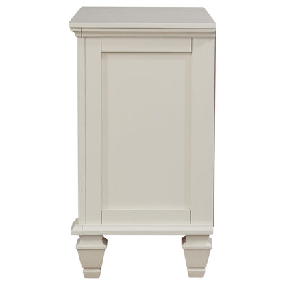 Sandy Beach Nightstand in Cream White - Coaster Furniture